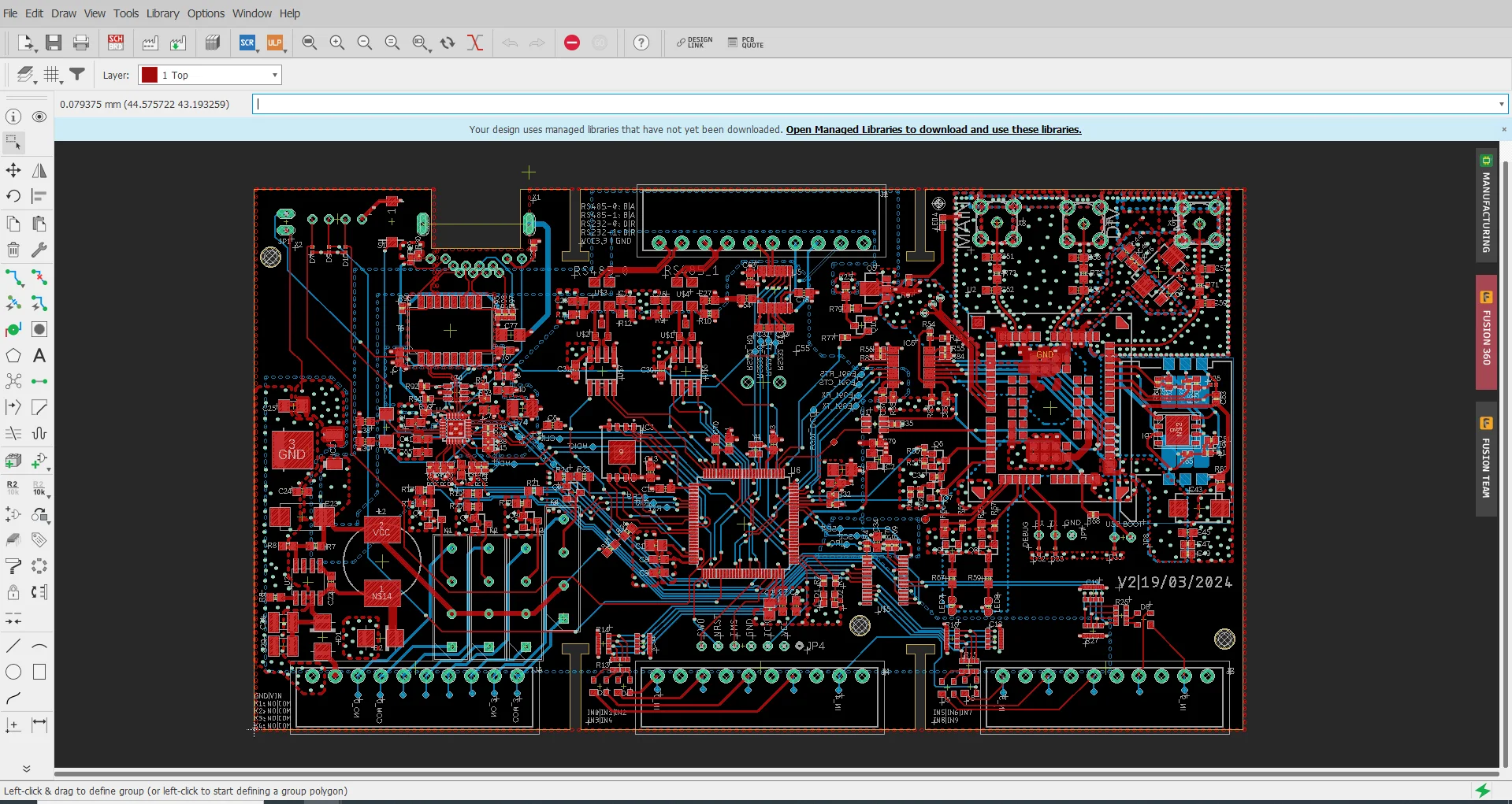 Conception PCB layout Altium Eagle bureau études électronique