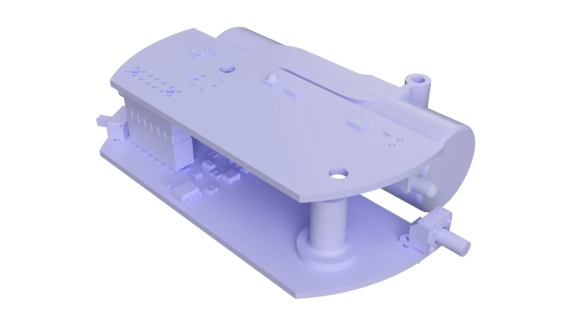 CAO 3D boîtier électronique injection plastique