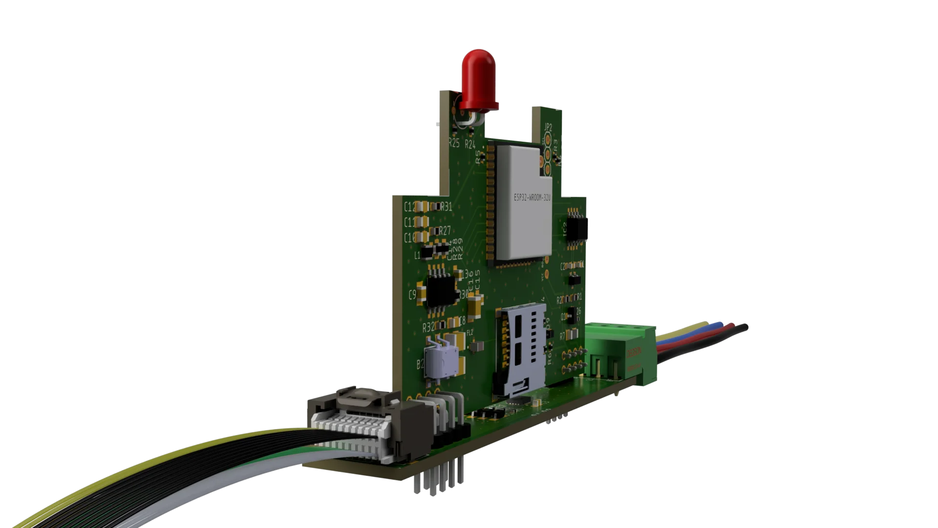 PCB STM32 Modbus mesure gestion du froid chaud et éclairage