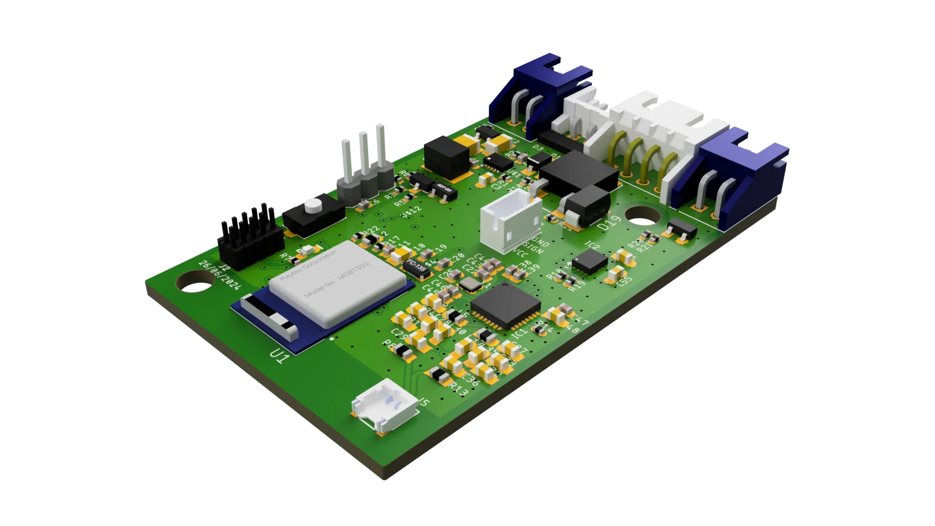 NRF52840 BLE RFID lecteur badge production de masse
