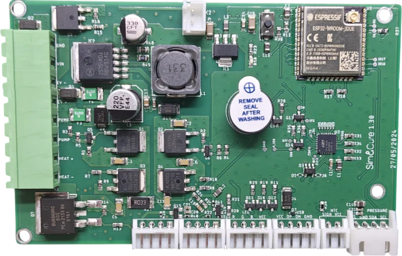 ESP32 BLE pompe péristaltique capteurs pression température